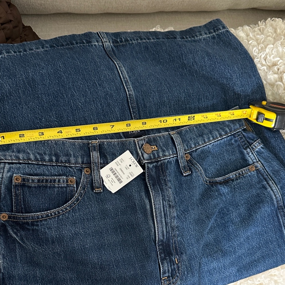 NWT! J. Crew Dark Wash Denim Pencil Skirt - Picture 7 of 9